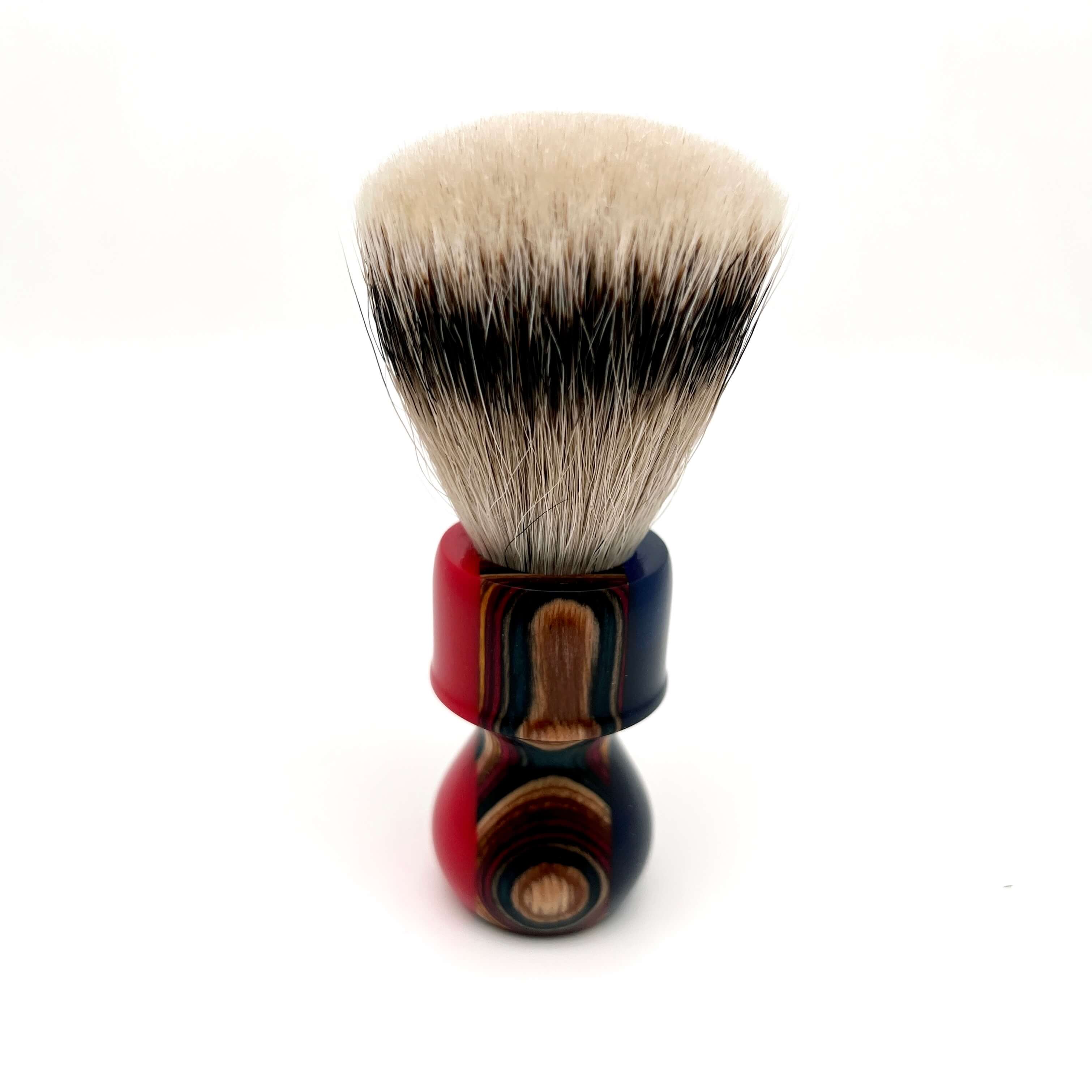 SHD Finest 3-полосный Badger с деревянной ручкой, цельная помазок для бритья, мужской инструмент для ухода за волосами
