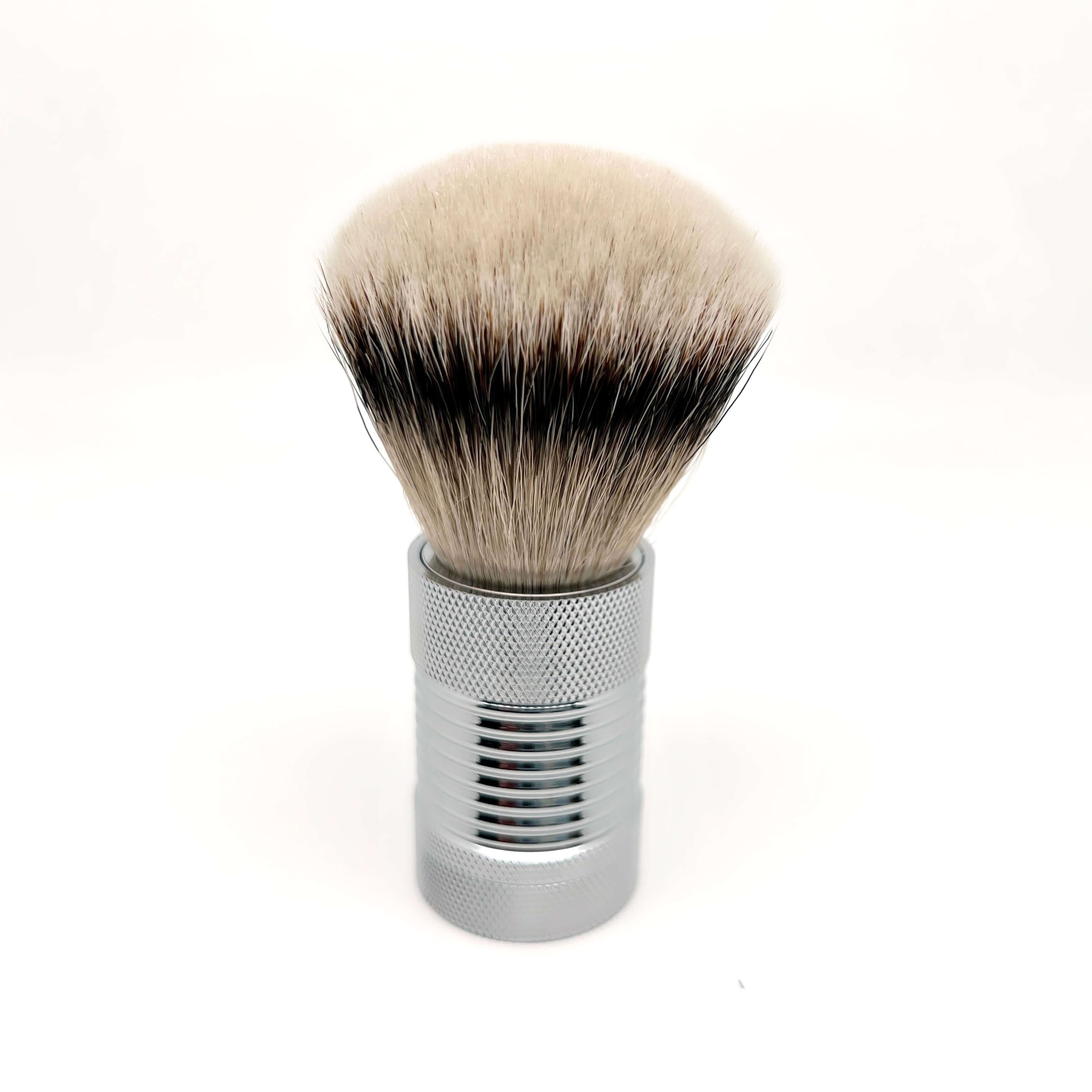 SHD Silvertip Badger с ручкой из нержавеющей стали, цельная помазок для бритья, инструмент для влажного бритья